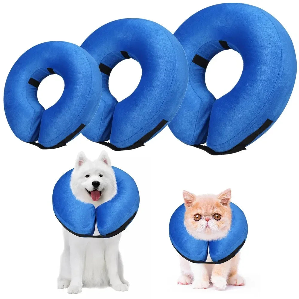 Inflatable Dog Recovery Collar – Soft Protective Cone