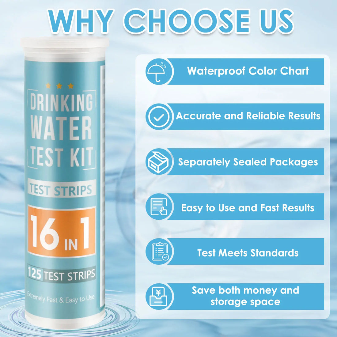 5-17 in 1 Aquarium Test Strips Water Quality Test Strip Fish Tank Nitrate pH Hardness Test Strips Freshwater Saltwater Water Spa