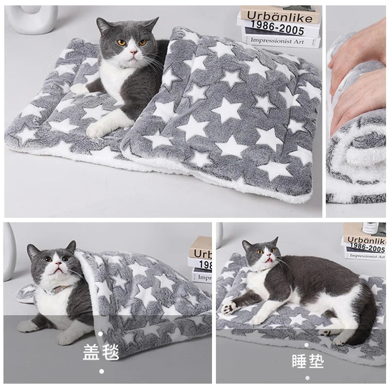 Flannel Pet Sleeping Mat & Dog Sofa Cushion