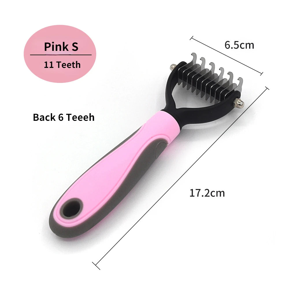 Professional Pet Deshedding & Knot Cutter Brush