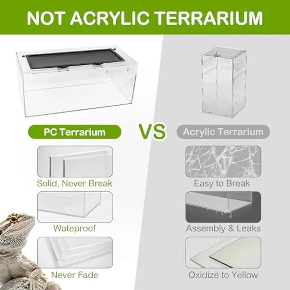 Unbreakable PC Reptile Terrarium Starter Kit