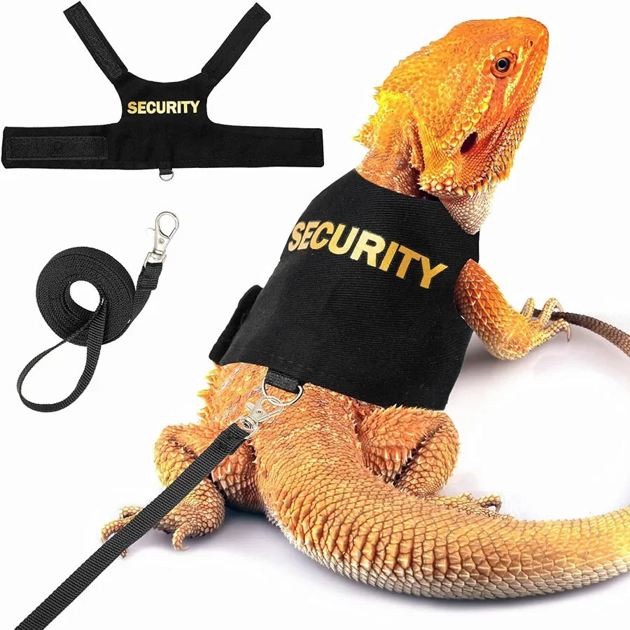 Lizard Harness with Dragon Wings – Soft Padded Reptile Vest