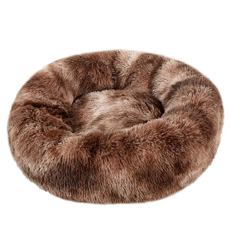 Round Plush Winter Dog & Cat Bed