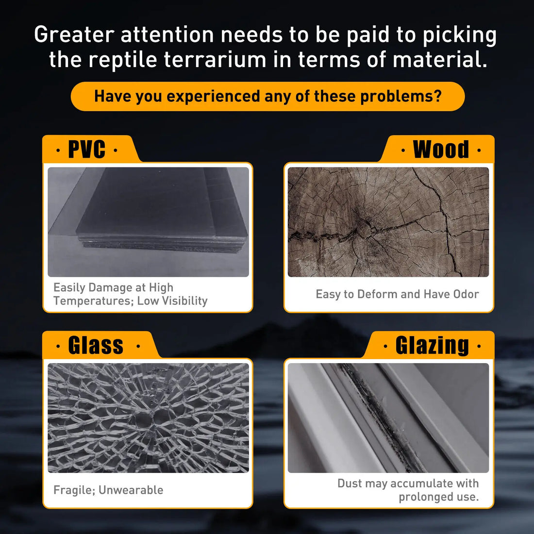 4-Grid Acrylic Reptile Breeding Box