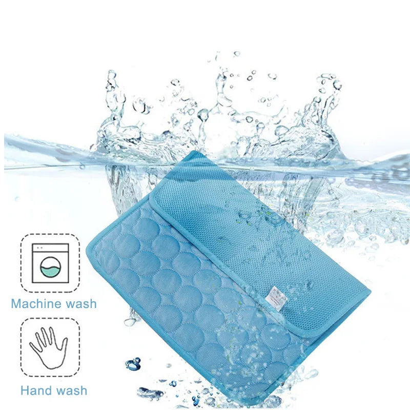 Cooling Pet Bed Mat – XL Washable Summer Pad for Dogs & Cats
