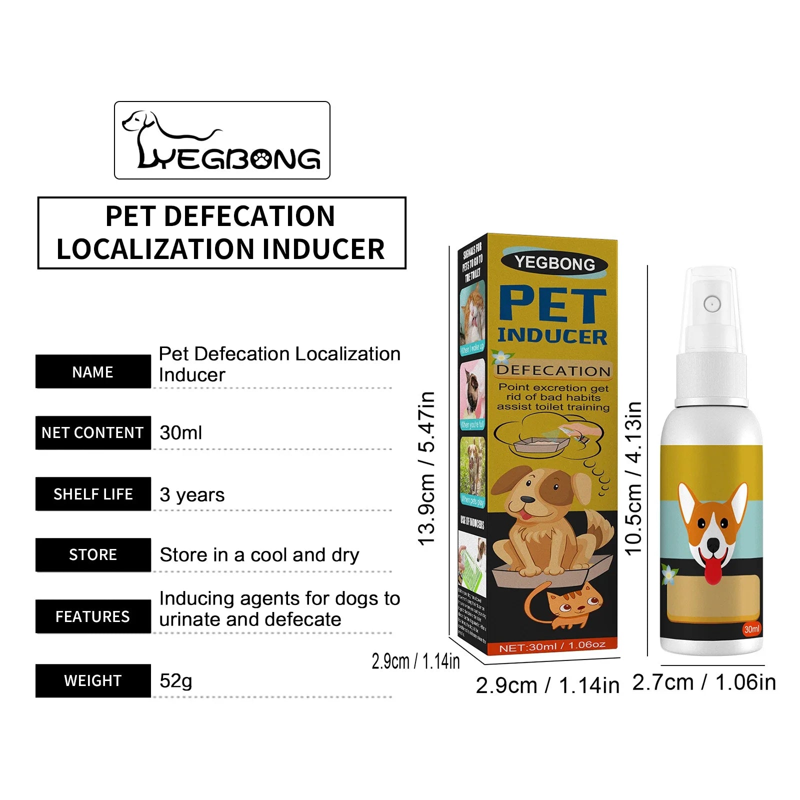 Dog & Cat Potty Training Spray – Urine & Stool Trainer