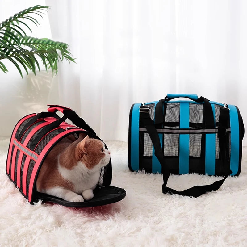 Foldable Breathable Pet Outing Handbag
