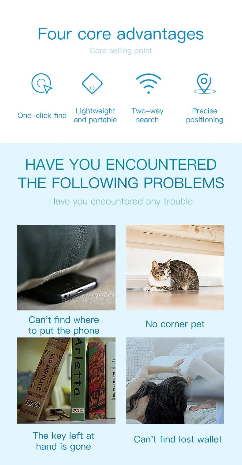 Mini Bluetooth Pet Tracker