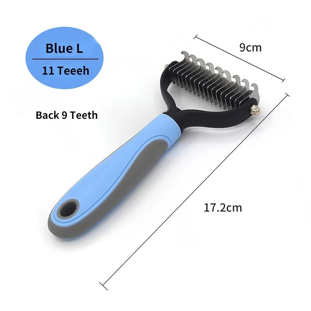 Professional Pet Deshedding & Knot Cutter Brush