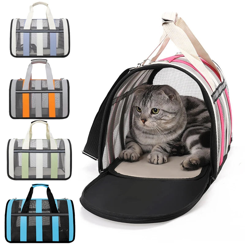 Foldable Breathable Pet Outing Handbag